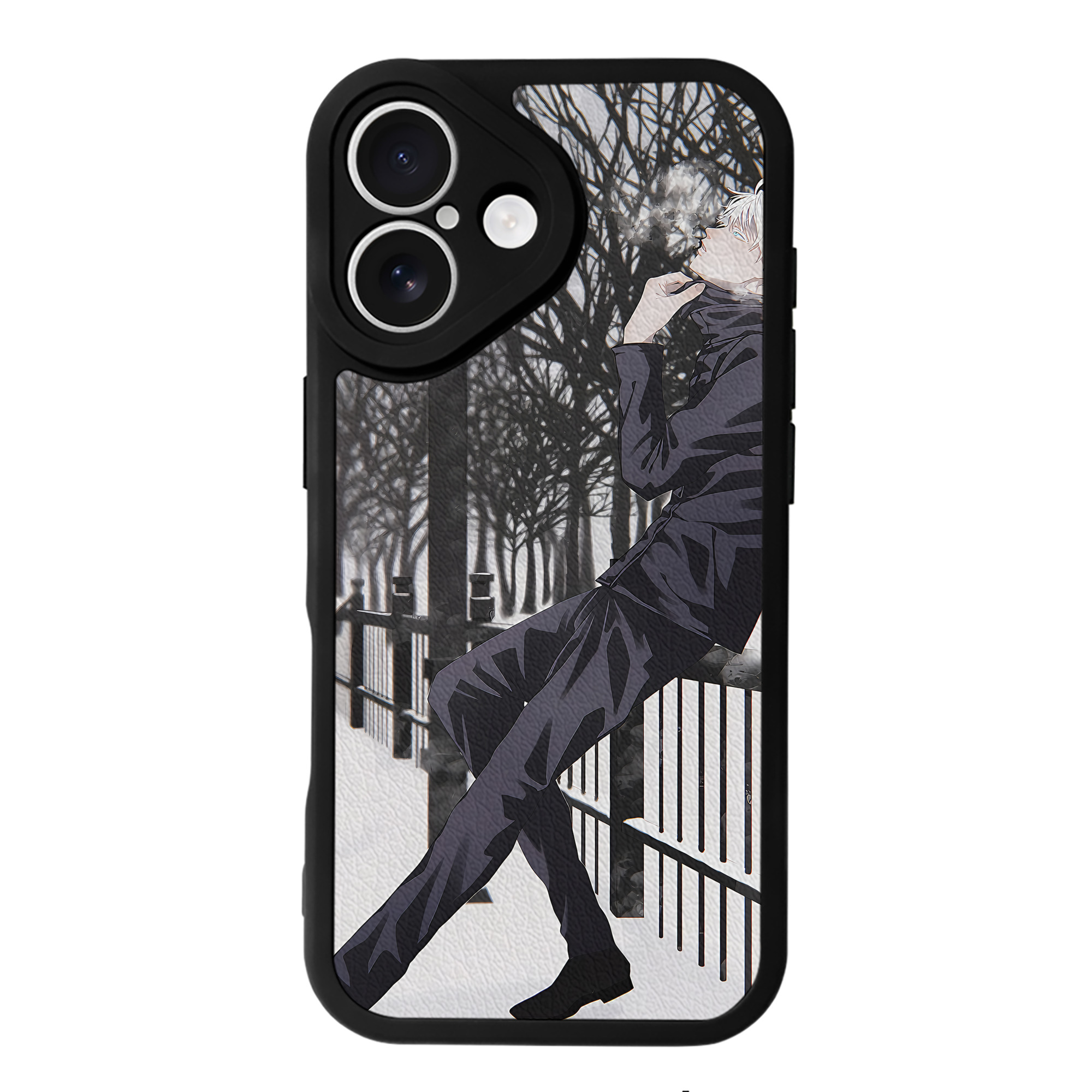 （画像用） 呪術廻戦 Jujutsu Kaisen 【iPhone 16シリーズ対応】シリコンスマホケース（レザー調） 材質：シリコン